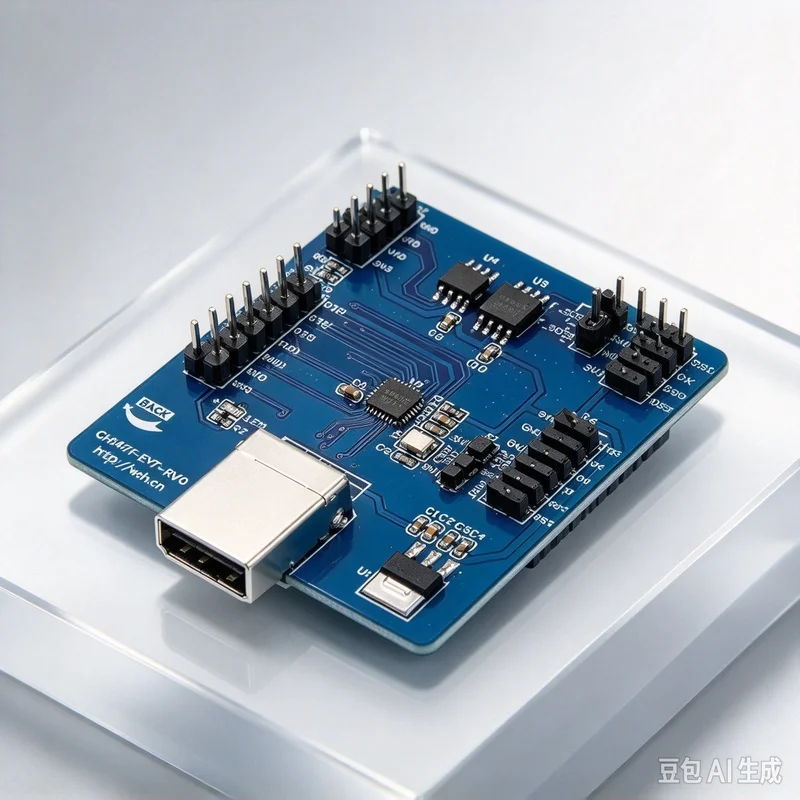 Board CH347 480Mbps Hi-Speed USB Bus for CH347F/T Serial Chip Evaluation