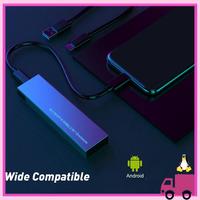 Compact M.2 Nvme SSD Hard Drive Case Hard Drive Case 10Gbps USB3.1 Gen2 Nvme Enclosure M2 SATA SSD Case For2230/2242/2260/2280 A