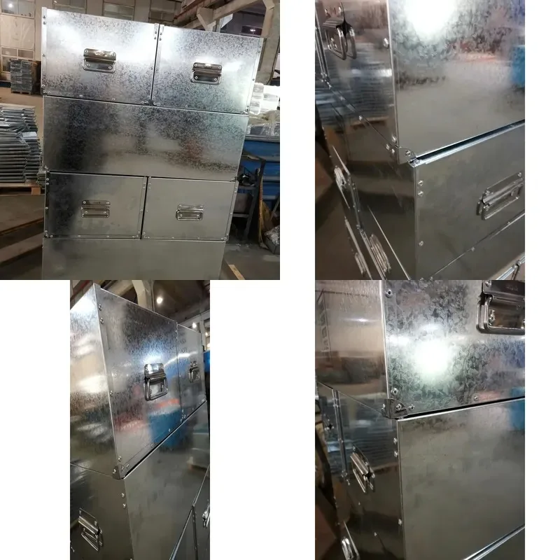 Custom Galvanized Steel Screw Assembly Storage Box OEM Sheet Metal Fabrication