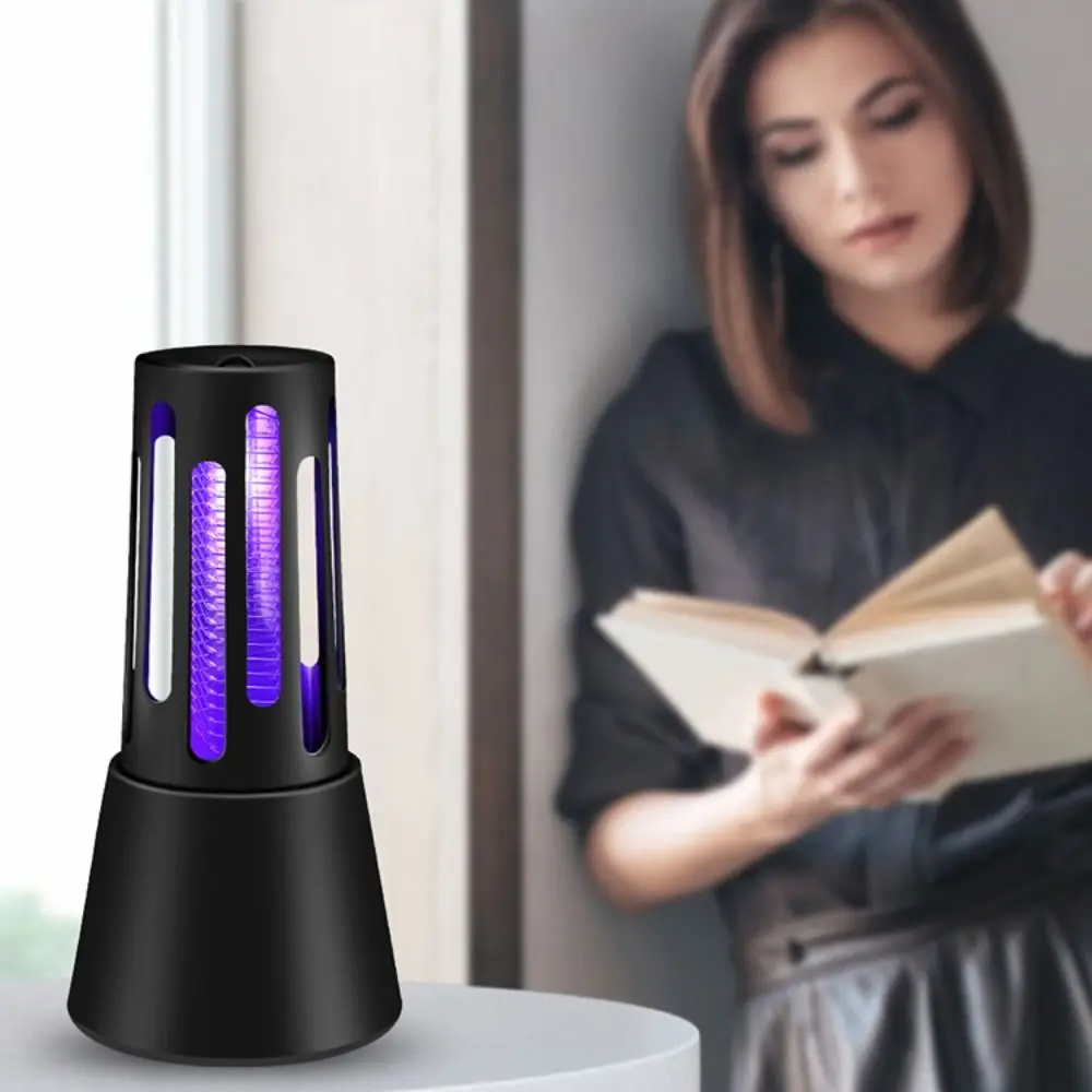 

New ABS Mosquito Killer Lamp Black White Non-toxic USB Plug-in Zapper UV Light Home & Garden