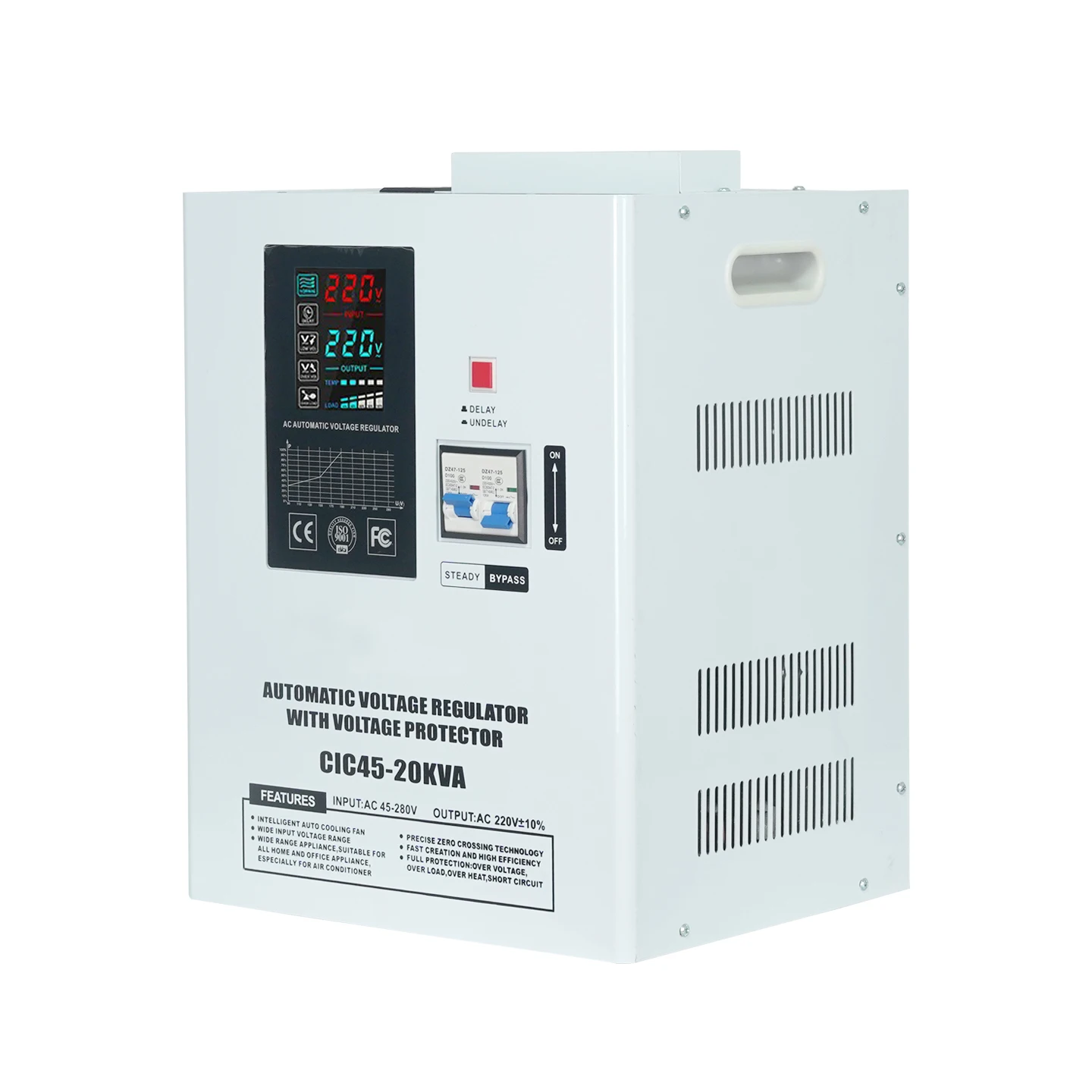 Single-Phase Autotransformer Toroidal Coil Voltage Stabilizer 220V Automatic Voltage Protector 80V Input AC Current Copper
