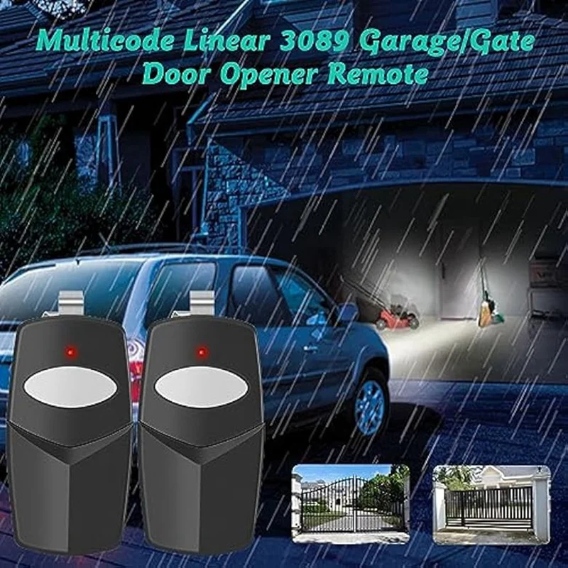 3 PCS Replacement For Linear Multicode Garage Gate Door Opener Remote,3089,308911,MCS308911,10 Dip Switch Plastic 300Mhz