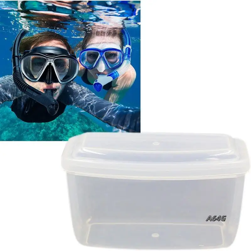 

10Pack Scuba Mask Box Diving Snorkel Mask Storage Case Pressure-Proof Dust-Proof Case