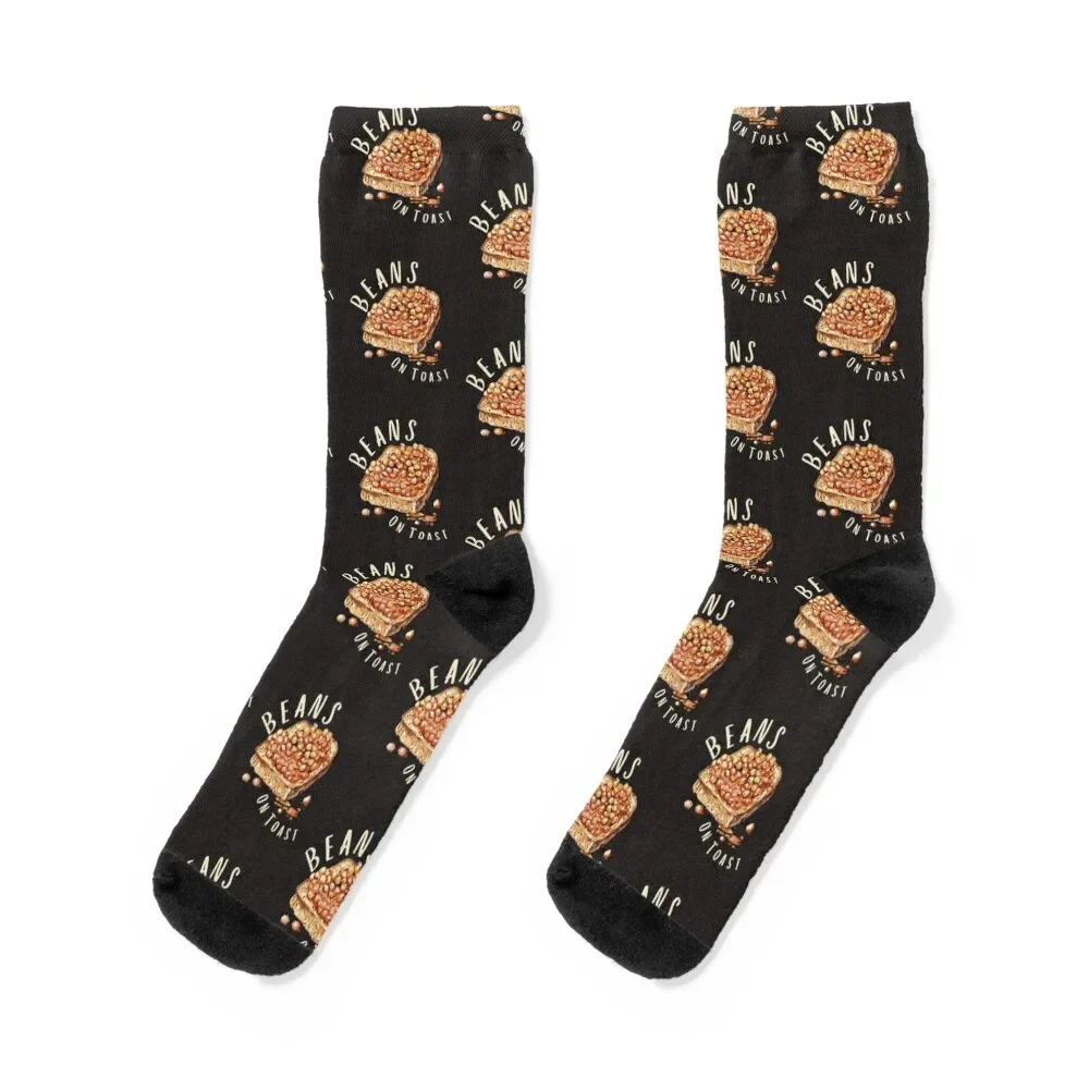 Beans On Toast Baked Beans Classic British Food Socks Run custom floor Designer Man Socks Women's