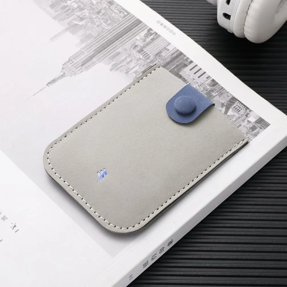 

Creative PU Leather Laminated Concealed Card Wallet Pull-out Type 4 Card Pockets Business Card Case ID Card Holder Men
