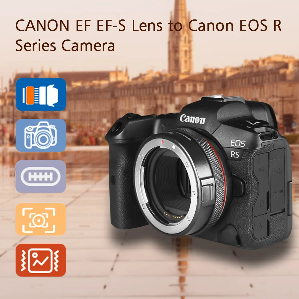 Meike MK-EFTR-B Ring adaptor lensa fokus otomatis untuk Canon EF/lensa EF-S Ke Canon EOS R RP R5 R5C R6 R7 R8 R10 R50 R6II C70 C