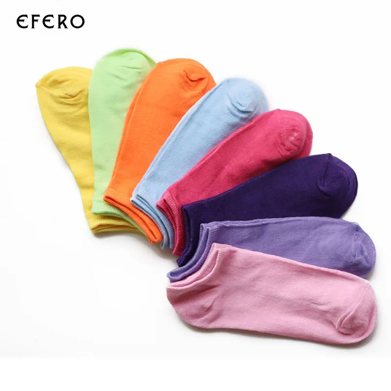 5Pairs Women\'s Colored Boat Socks Short Low Cut Socks Autunm Winter Casual Lady Girl Solid Color Comfortable Ankle Short Socks