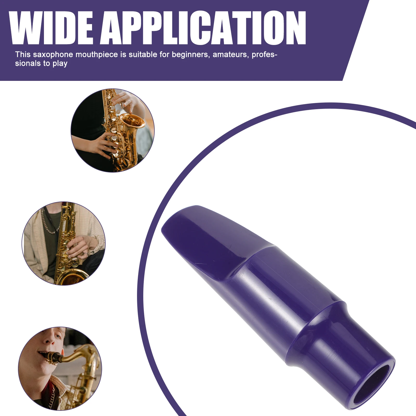 

Saxophone Mouthpiece for Beginners Useful Alto Music Exquisite Craftsmanship Metal Plastic Replacement Parts Musical Instrument