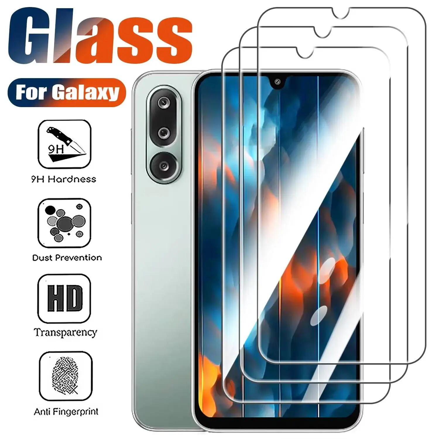 

1-3Pcs Tempered Glass Screen Protector For Samsung Galaxy M56 M36 M06 M55 M35 M15 M31 M11 M34 M54 M33 M13 M12 M22 M30