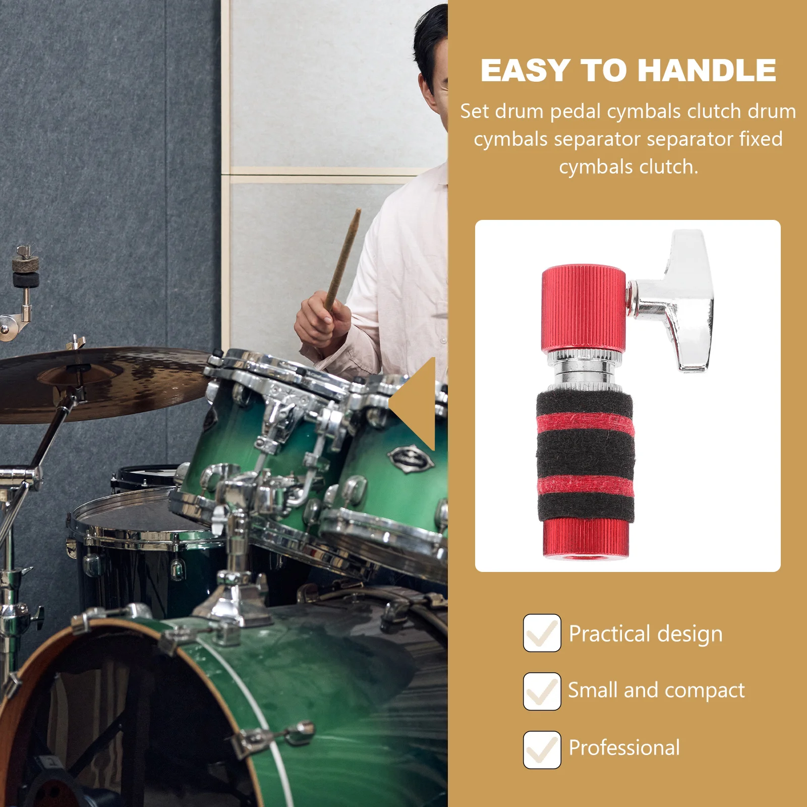 

Cymbals Drum Kit Hi-hat Clutch Musical Instrument Accessories Aluminum Alloy Post