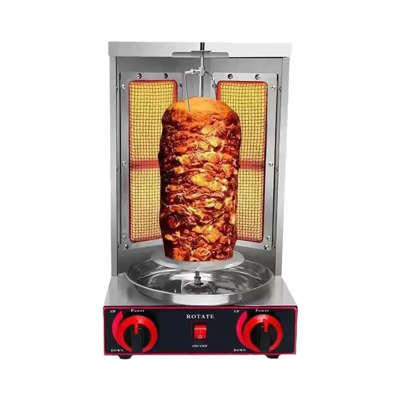 Commercial Vertical Rotisserie Grill Machine, BBQ Grill Equipment for Outdoor, Professional Cooking Oven