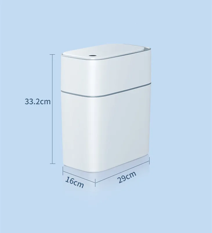 9L Smart Sensing Trash Can Rechargeable Kitchen with Lid Sundry Storage Bucket Bedroom Bathroom Toilet Paper Towel Basket