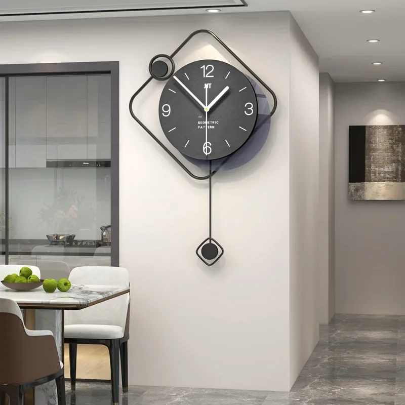 Modern Artistic Clock Living Room Entrance Background Decoration Wall Clock Fashionable Personalized Creative Clock