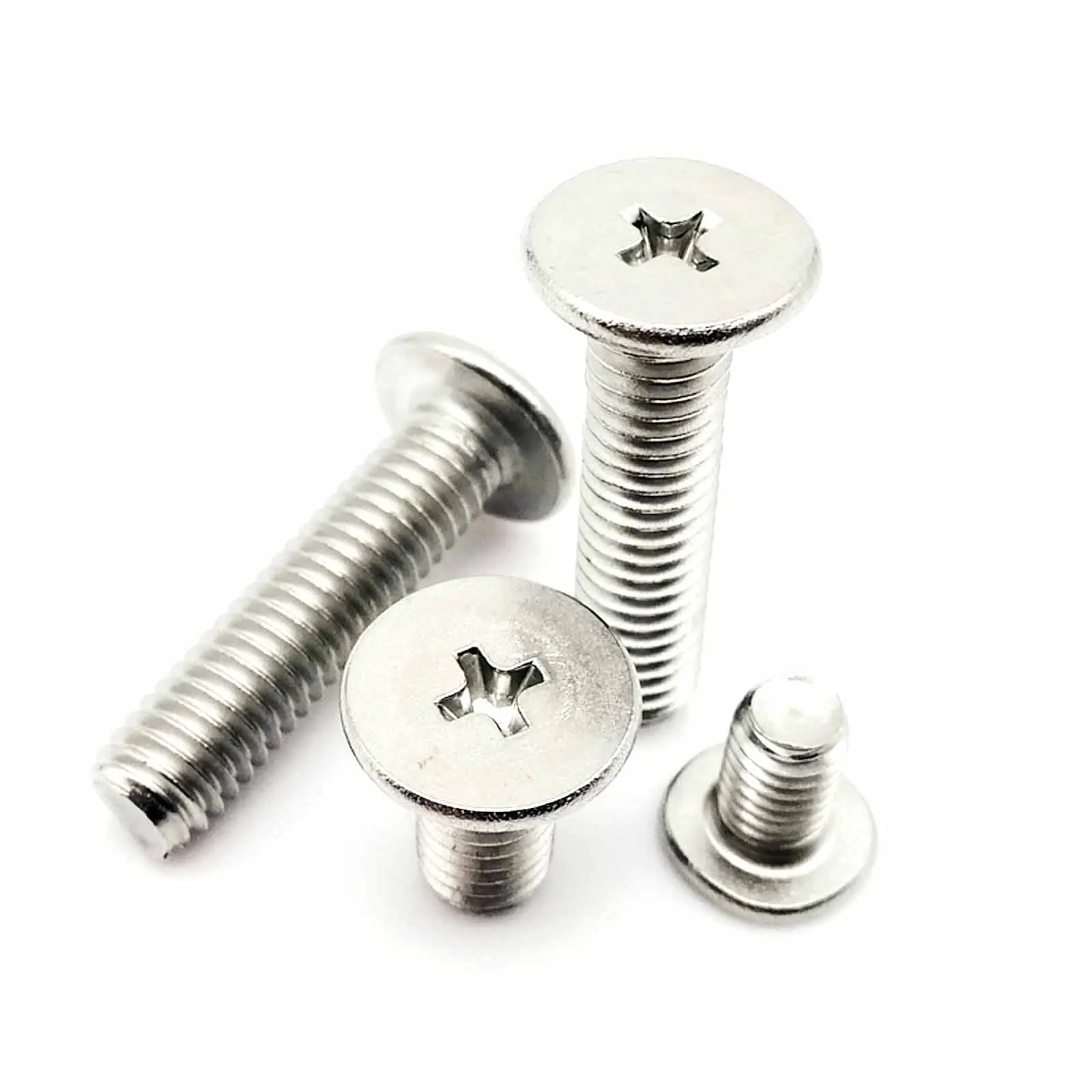 CM M1.4 M1.6 M2 M2.5 M3 M4 M5 M6 304 A2-70 Stainless Steel Cross Phillips Low Ultra Thin Ultrathin Flat Wafer Head Bolt Screw