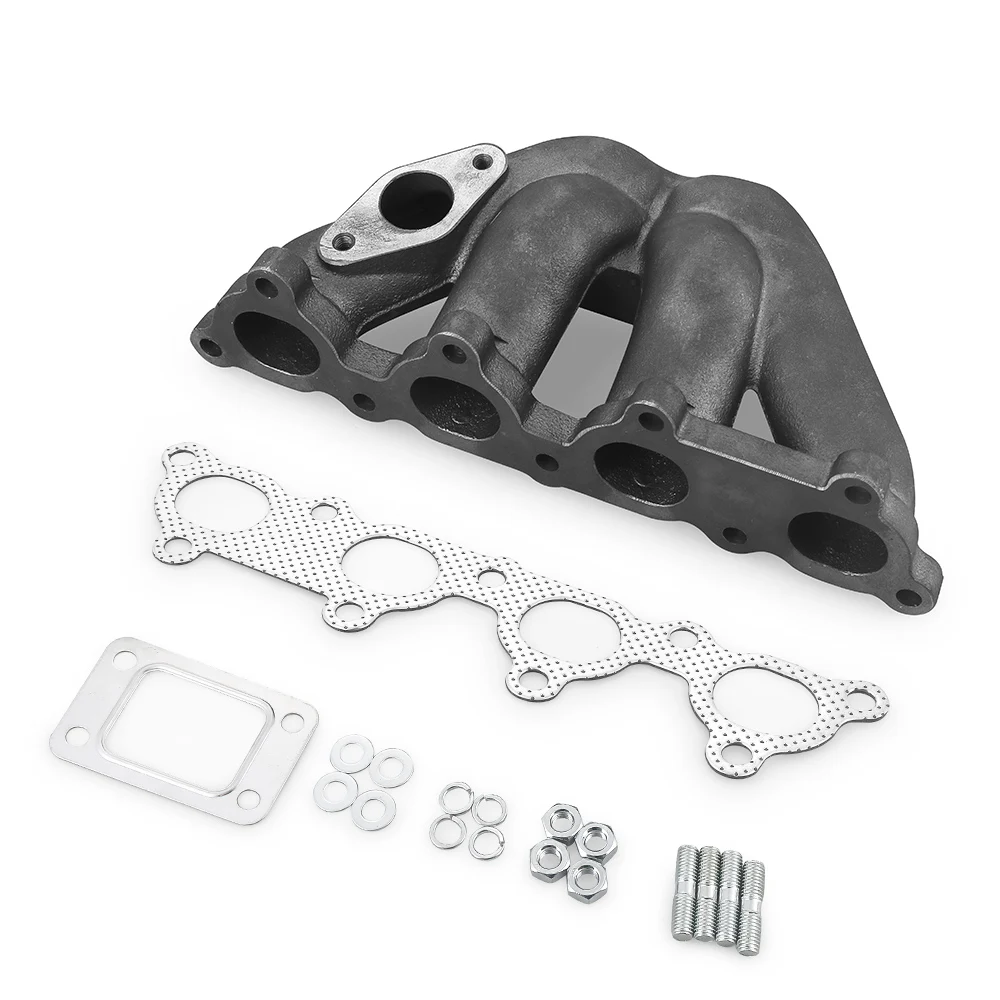 

For Honda Civic 88-00 D15/D16 For CRX 88-91 D15/D16 For Del Sol 93-97 D15/D16 Cast Iron D-Series Turbo Manifold Header