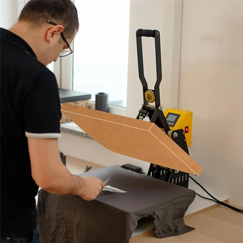 Copertura avvolgente da 2 pezzi per pressa di calore, copertura avvolgente da 16 x 20 pollici Copertura avvolgente per pressa di calore riutilizzabile resistente al calore Vogue