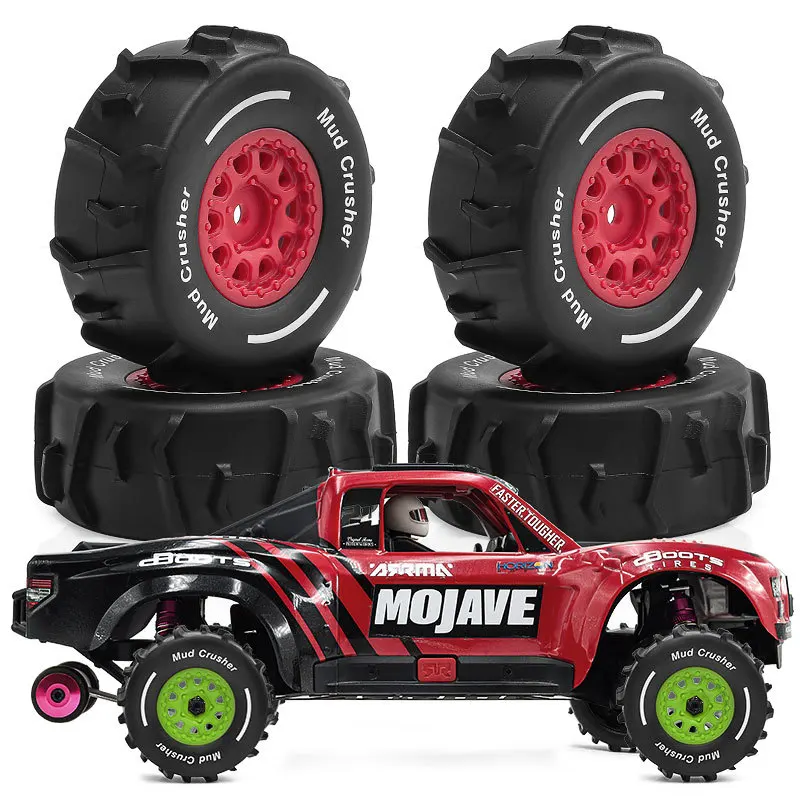 

4 шт., 72 мм, песчаная шина с коротким курсом для Arrma 1/16 MOJAVE GROM, детали для обновления радиоуправляемого автомобиля, аксессуары