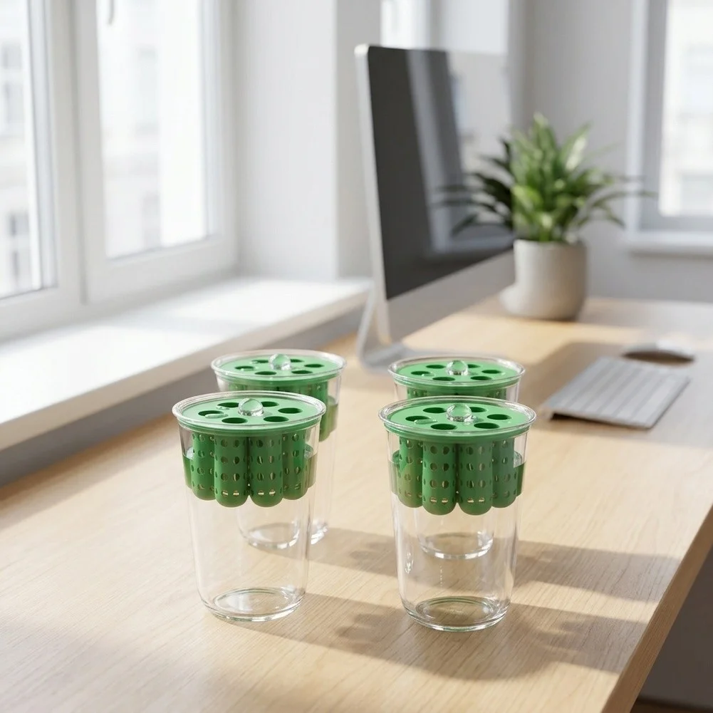 4pcs Green Onion Regrower Sprouting Kits: Grower Container For Windowsill Sprouting Kit For Windowsill Garden Home