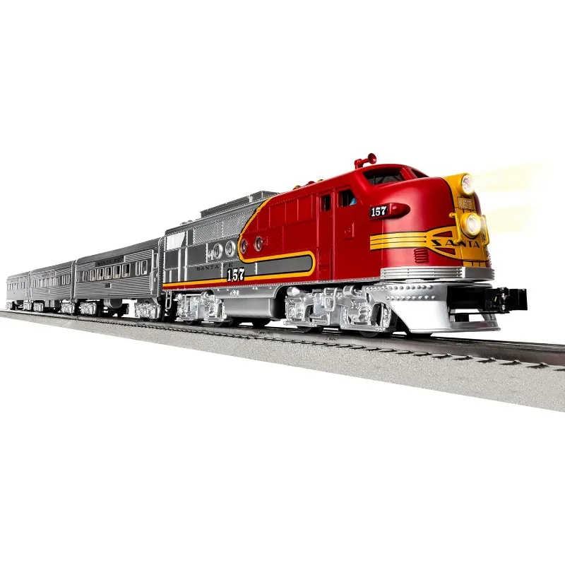 مجموعة قطار كهربائية شهيرة O Gauge 5.0 مع قاطرة كهربائية للتحكم عن بعد يتم التحكم فيها بواسطة لعبة التحكم عن بعد