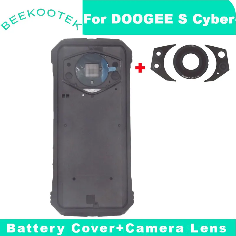 New Original DOOGEE S Cyber Battery Cover Bottom Shell Rear Main Camera Lens Left Right Camera Lens For DOOGEE S Cyber Phone