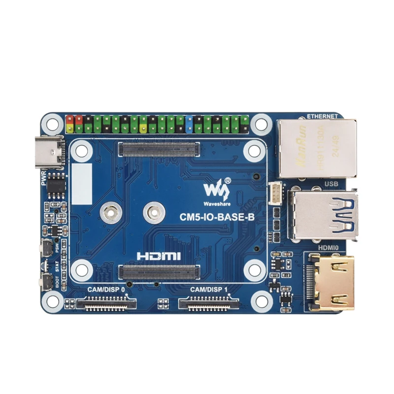 Waveshare CM5-IO-BASE-B Raspberry Pi Compute Module 5 Micro Snow Basic Expansion Board Mini Expansion Board B-Type