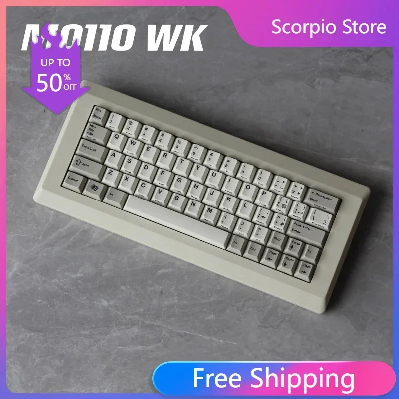 M0110-WK Dome MX Topre Switch Capacitive Keyboard Customization QMK/VIA Programmable 64 EC Keyboard 25/35/45g Pressures Optional