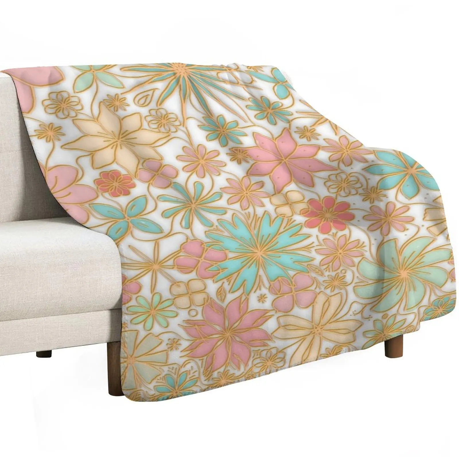 peace flowers Throw Blanket Summer Beddings christmas gifts For Sofa Thin Softest warm winter Extra Large Throw Blankets