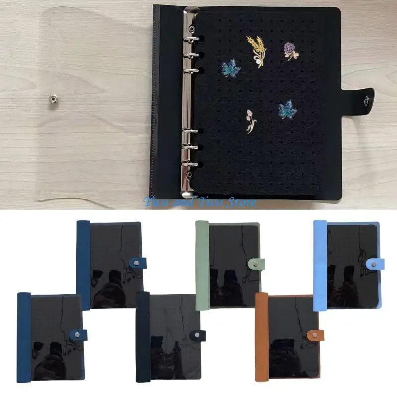 HX6F Practical 8 Page Pin Collection Book Easy to Carry Display Pin Storage Album for Badge and Jewelry Enthusiasts