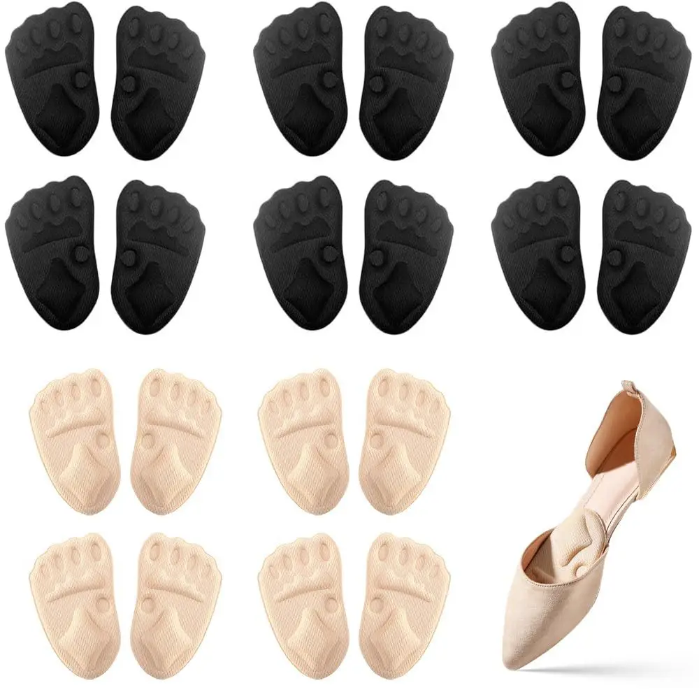 Soft Sweat Absorption Metatarsal Foot Pads Foot Protector Non-Slip Pain Relief Insoles Thickening High Heel Shoe Pad Women