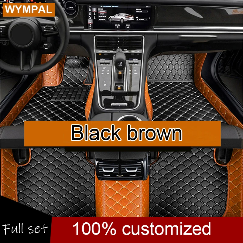 NONE Benutzer definierte Auto Luxus Leder Auto Boden matte für Renault Clio 4 Auto Matte Full Set Frauen wasserdichte Accessoires 6