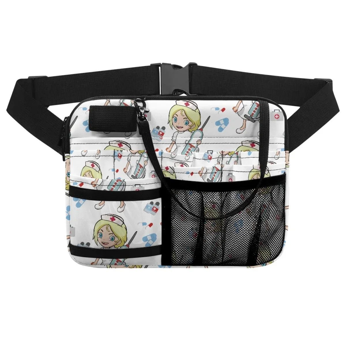 Multi Compartimento Utilitário Hip Bag para Senhoras, Fanny Packs, Caso, Designer de Enfermagem, Casual, Doutor, Medicina, Farmacêuticos, Senhoras Cintura