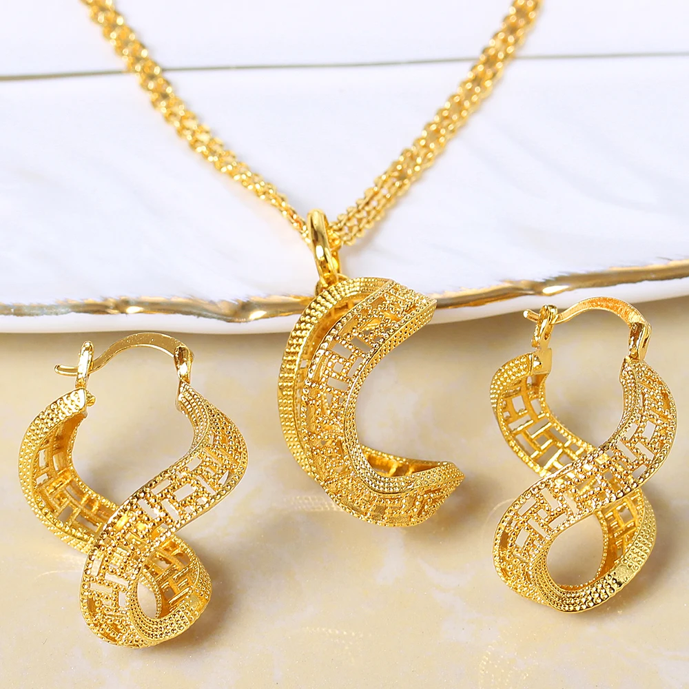 

Fashion Jewelry Bohemia Jewelry Sets For Women Earrings Necklace Pendant Flower Jewelry For Engagement fashion Jewelry Findings