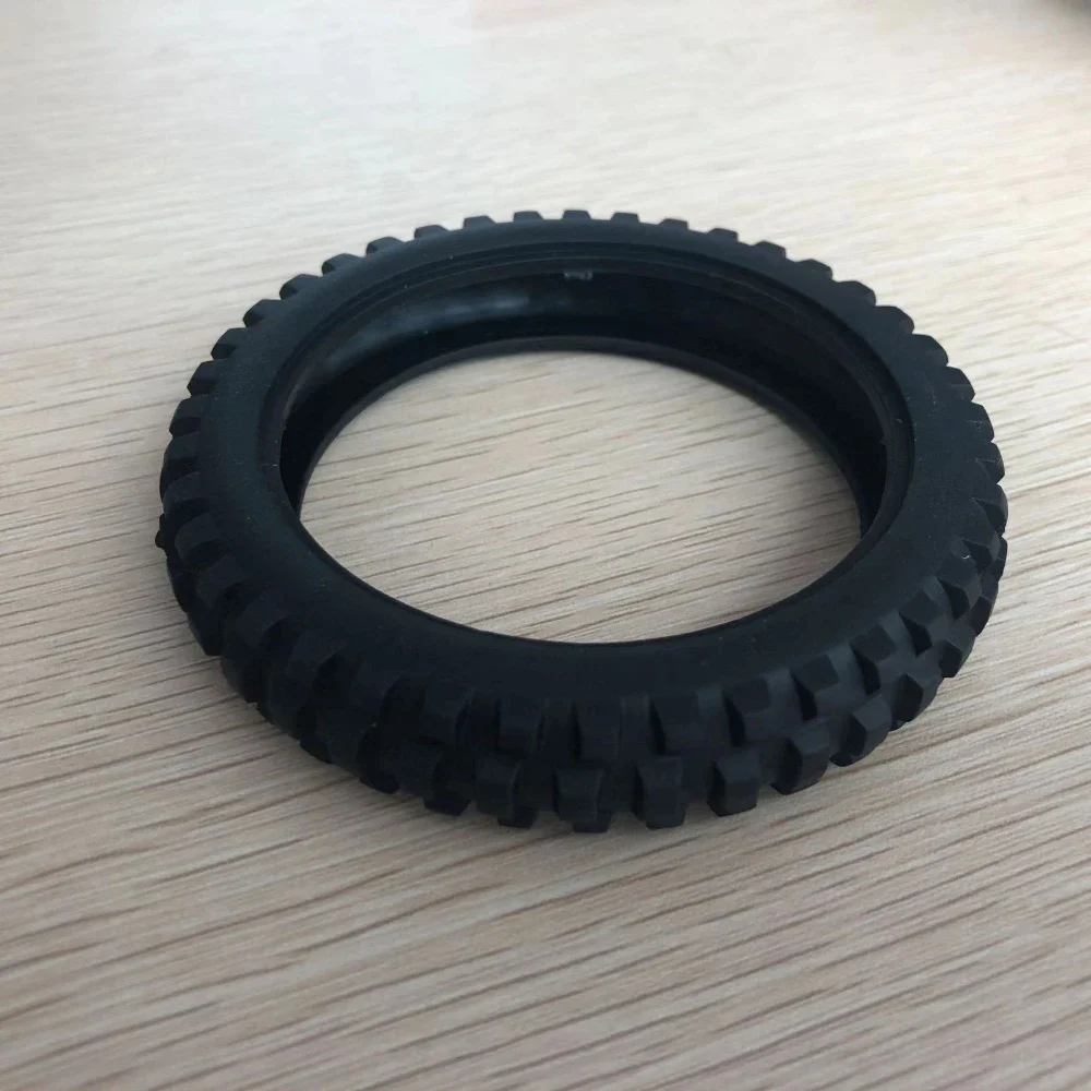 Small Building Block Motorcycle/bicycle Tires 100.6x17mm Hub 88517 Wheel Skin 11957 Assemble Parts Compatible with Lego Part