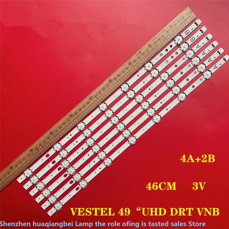 

FOR 6piece FOR Tosh iba VESTEL 49" UHD DRT VNB A-TYPE REV03/ B-TYPE REV0.1 49U5766DB 49U6663DB 49U5863DB VES490QNDL LT-49C870A