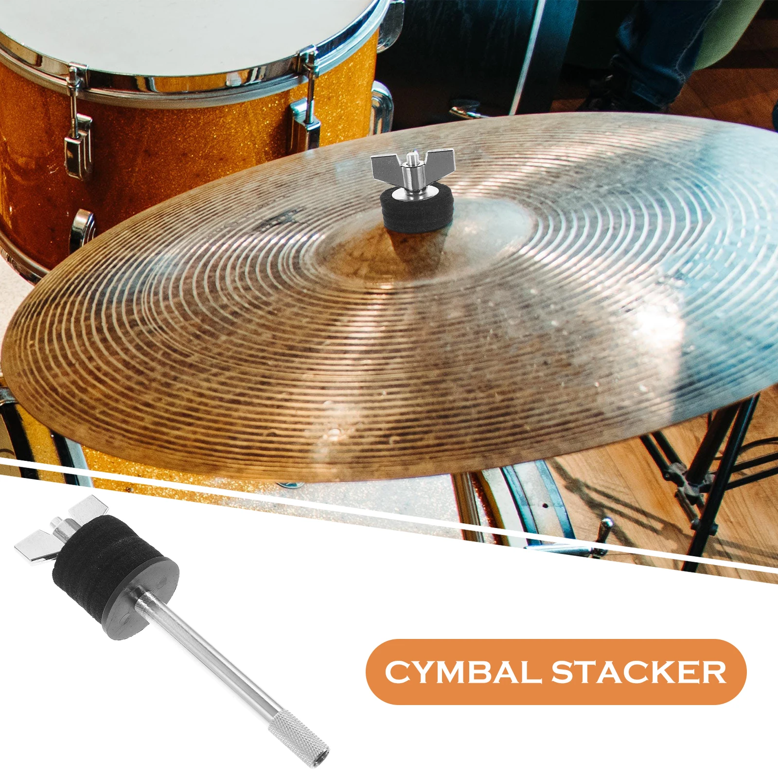 

Cymbal Stacker Boom Arm Holder Mount Heighten Alloy Black Long Drum Snare Baby Stand Attachment Percussion Hardware
