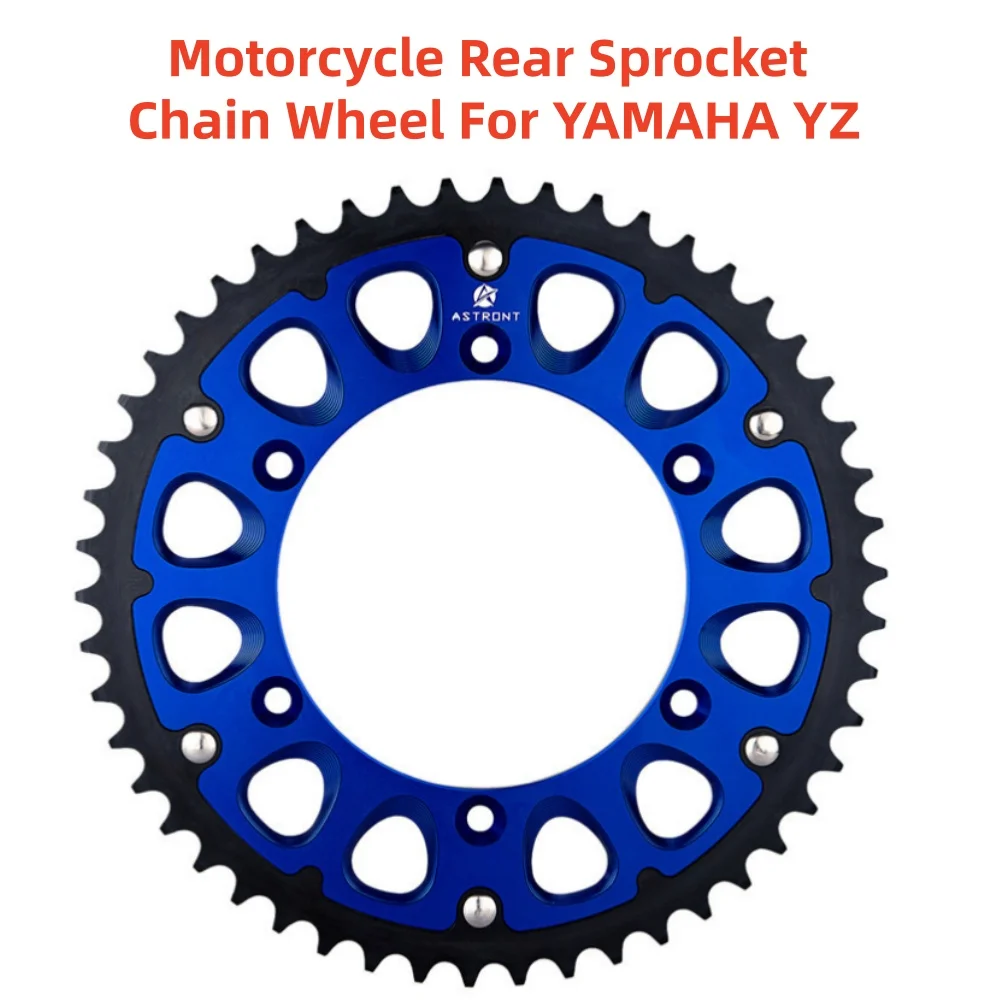 

Motorcycle Rear Sprocket Chain Wheel For YAMAHA YZ 125 250 250F 400F 426F 450F WR 250 250F 400F 426F 450F 45T-52T Chain Sprocket