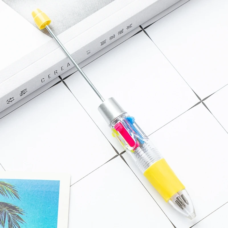 Stylo à bille rétractable 4 couleurs en 1, 10 pièces, stylo à bille multicolore pour remplissage bas noël