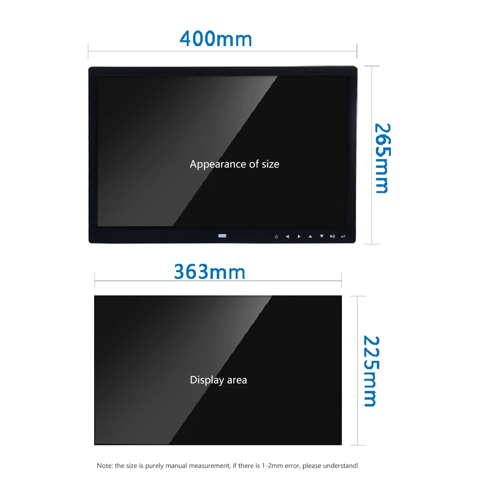 ABKQ-17 Inch TFT-LCD HD Digital Photo Frame Resolution 1440X900 250Cdm2 Slideshow Clock Remote Desktop Movie Player