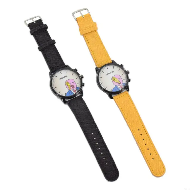 

X7JB Watches Hair Yellow Watch Strap for Men Women