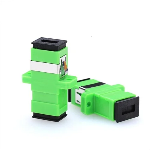 100pcs SC APC Simplex Single-mode Fiber Optic Adapter SC Optical Fiber Coupler SC APC Fiber Flange SC Connector