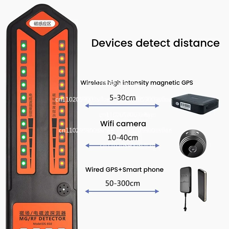 Wired Wireless Hidden camer Signal Scanner DS810 Handheld Detector GPS Tracker Location