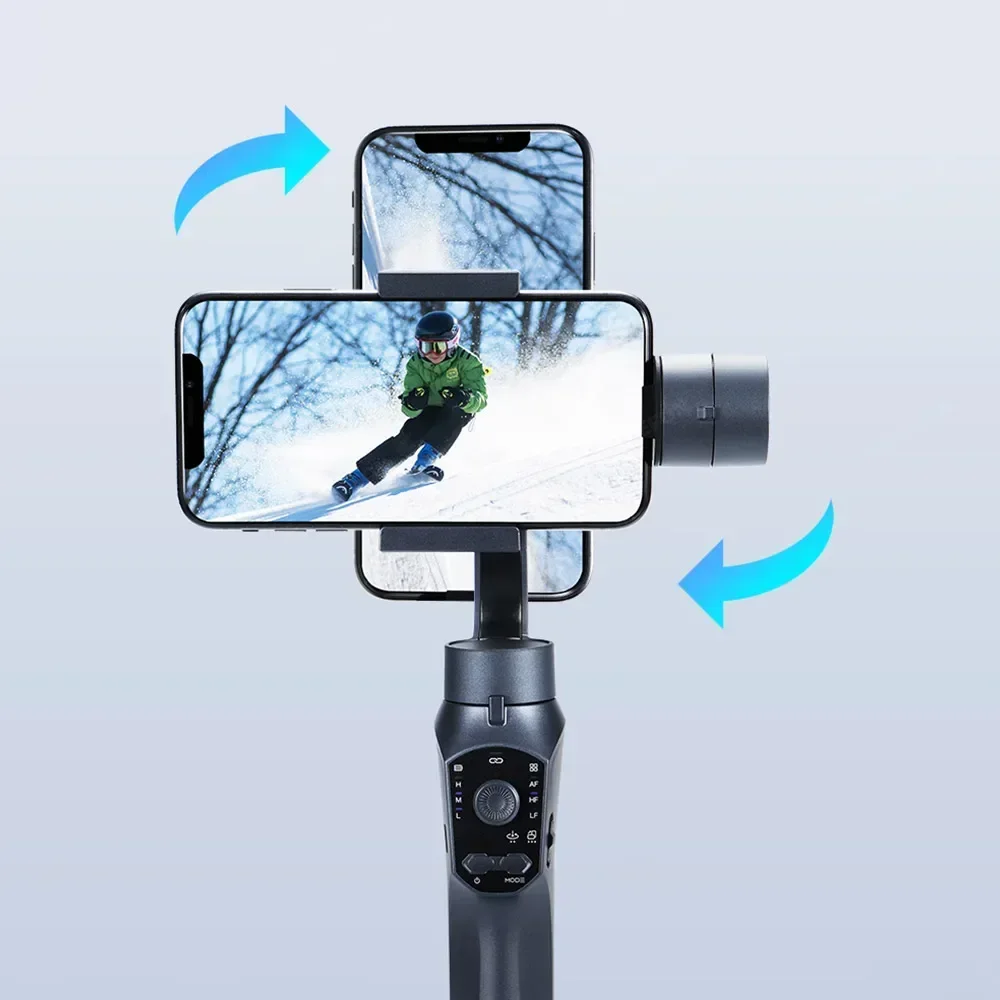 F10 Pro Handheld 3-Axis Gimbal Phone Holder Anti Shake Video Record Face Recognition Stabilizer for IPhone 15 14 13 Smartphone