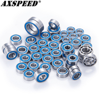 AXSPEED 48PCS Portal Sealed Bearing Kit for Vanquish VS4-10 Phoenix Ball Bearings Upgrade Accessories