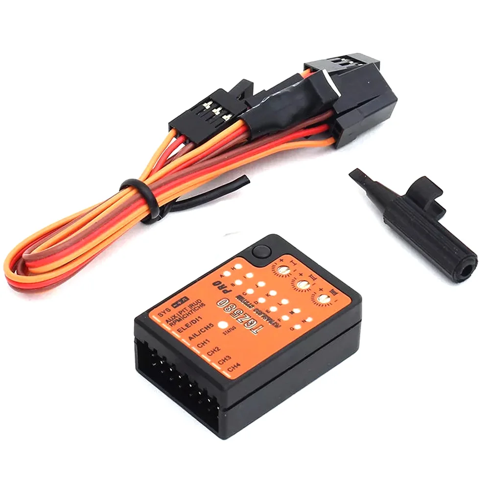 TGZ580 3-Axis Gyro FBL Altitude Control Smart Flight System Flybarless 4.5~10V For RC Helicopter T-Rex 250-800