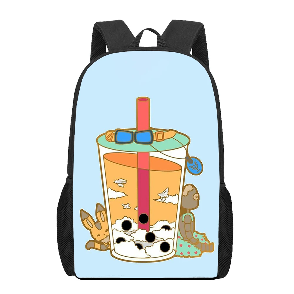 Bonito dos desenhos animados copo animal impressão saco de escola adolescente meninas meninos crianças sacos de livro casual ombro mulher homem mochila viagem