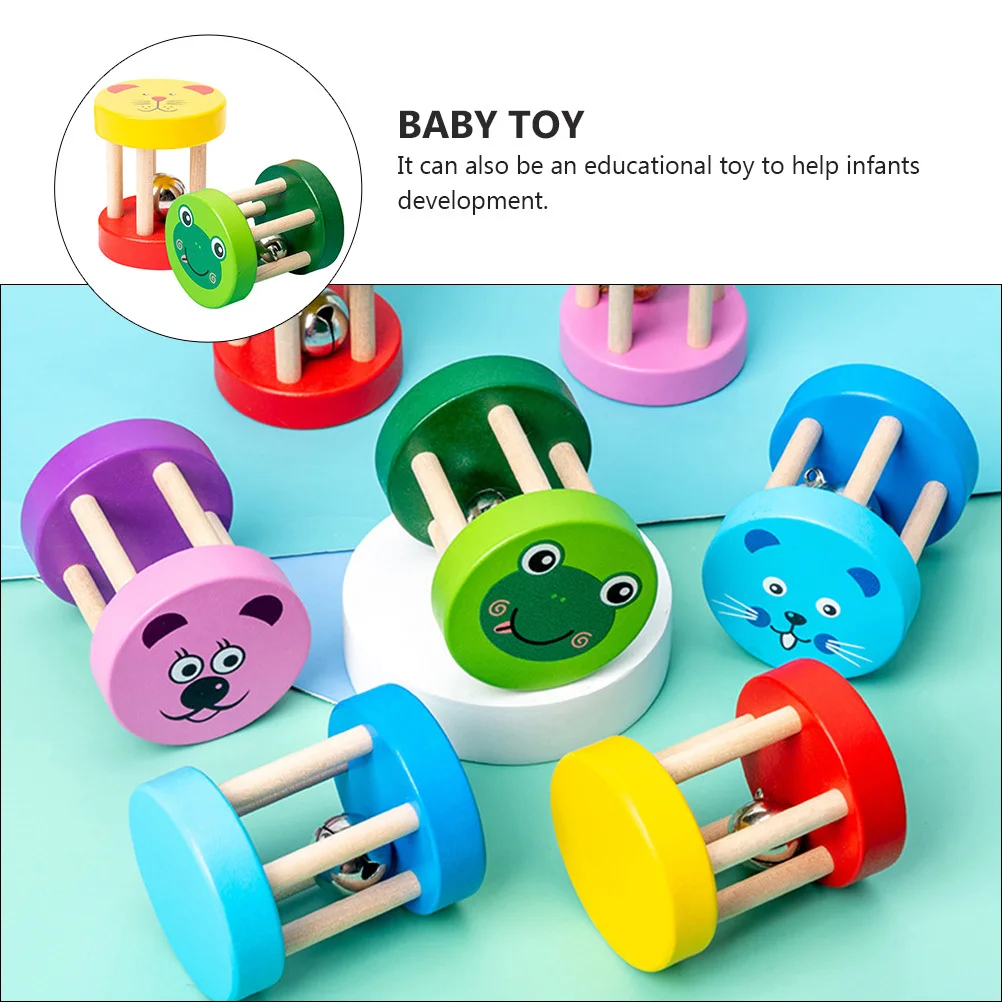 Cloches à clapet colorées, hochets portables, jouets musicaux éducatifs pour le développement de bébé, jeu d'intelligence, 2 pièces