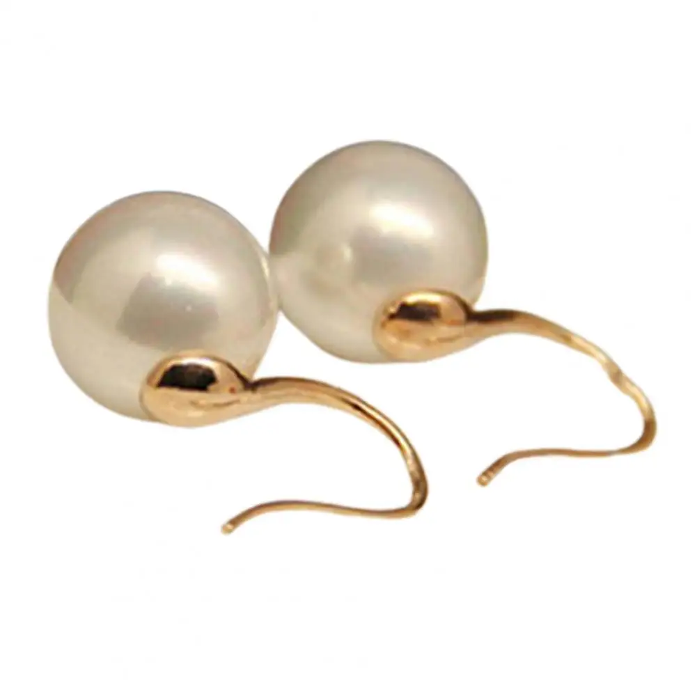 Women's earrings 2024 trend Hook Earrings Elegant Compact Faux Pearl Women Jewelry for Shopping Dating New In Earrings