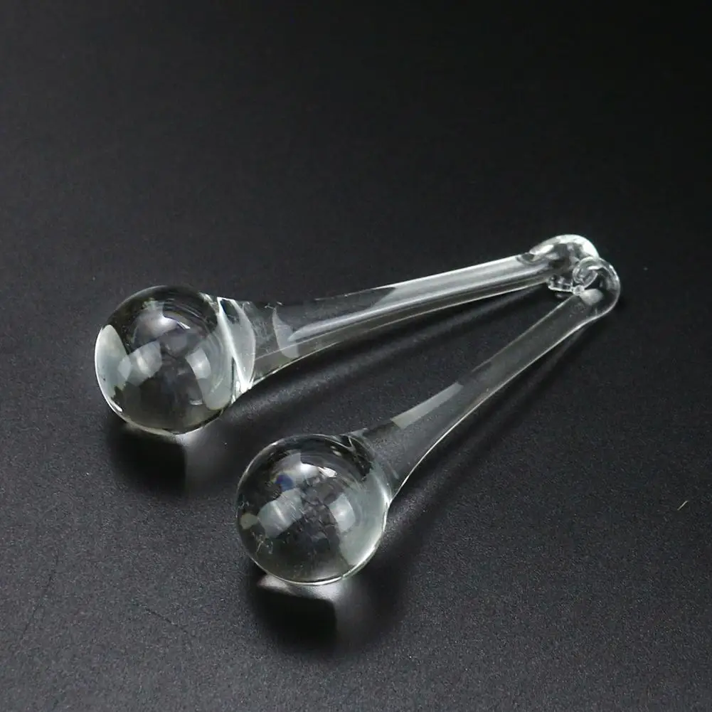 Clear Glass Teardrop Pendant Beads Smooth Transparent Drop Shape DIY Hanging Ornament Suncatcher Craft Jewelry Decor Accessories
