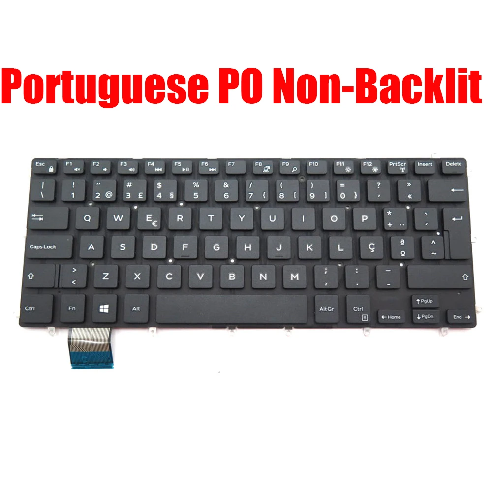 IT/PO Laptop Keyboard For DELL For Vostro 3480 3481 3490 3491 5370 5468 5471 For Latitude 13 3379 3310 3390 2-in-1 3490 Belgium