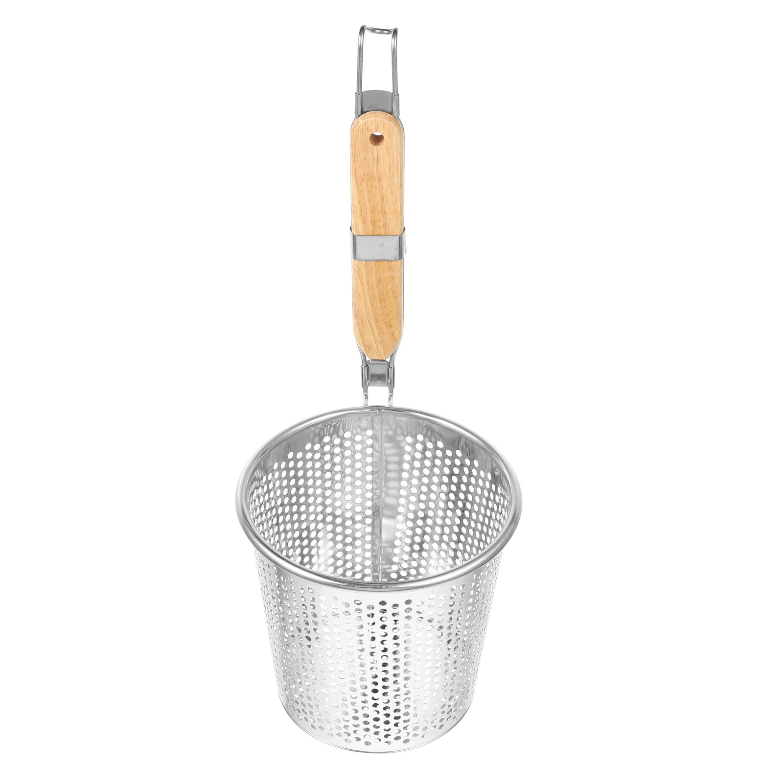 

Stainless Steel Colander Basket Fine Mesh Sieve Deep Dumpling Strainer Pasta Kitchen Tool Lightweight Food Skimmer